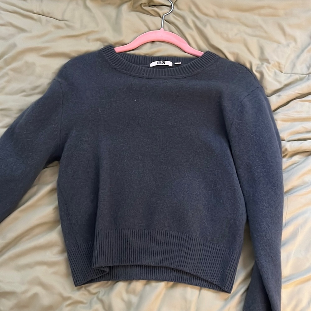 Green Wool Sweater Uniqlo